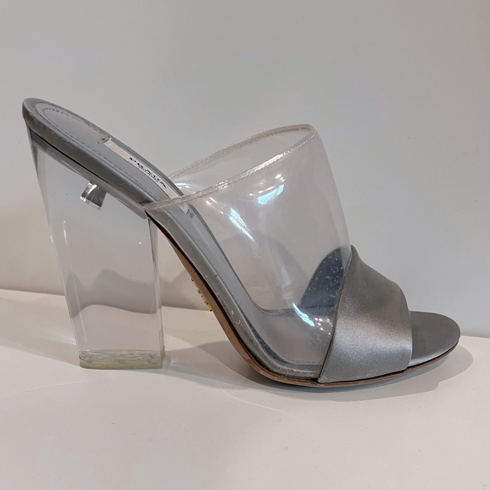 Prada clear heels